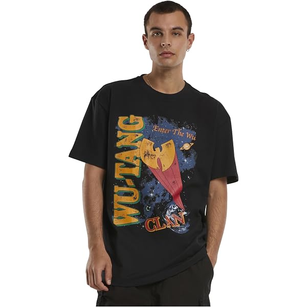 Wu-Tang Clan T-Shirt Ufficiale 'Inferno' – Maglietta Unisex In Cotone Nero, Taglia L, Logo Band, Licenza Ufficiale Rock Off