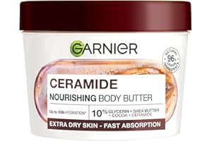 Garnier Body Superfood środek do pielęgnacji ciała 48h regenerujące masło do ciała z masłem kakaowym i ceramidami, 380 ml