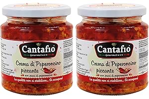 Cantafio Gourmet Crema di Peperoncino piccante sott'olio 280g (2 vasetti)