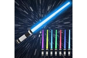 KIMIMARA Lightsaber Kids - LED Light Up Saber with Sound Retractable 7 Colors Light Saber Sword - Gift for Boys Kids Teenagers Party Favors - 1 Pack Christmas Stocking Filler Gift