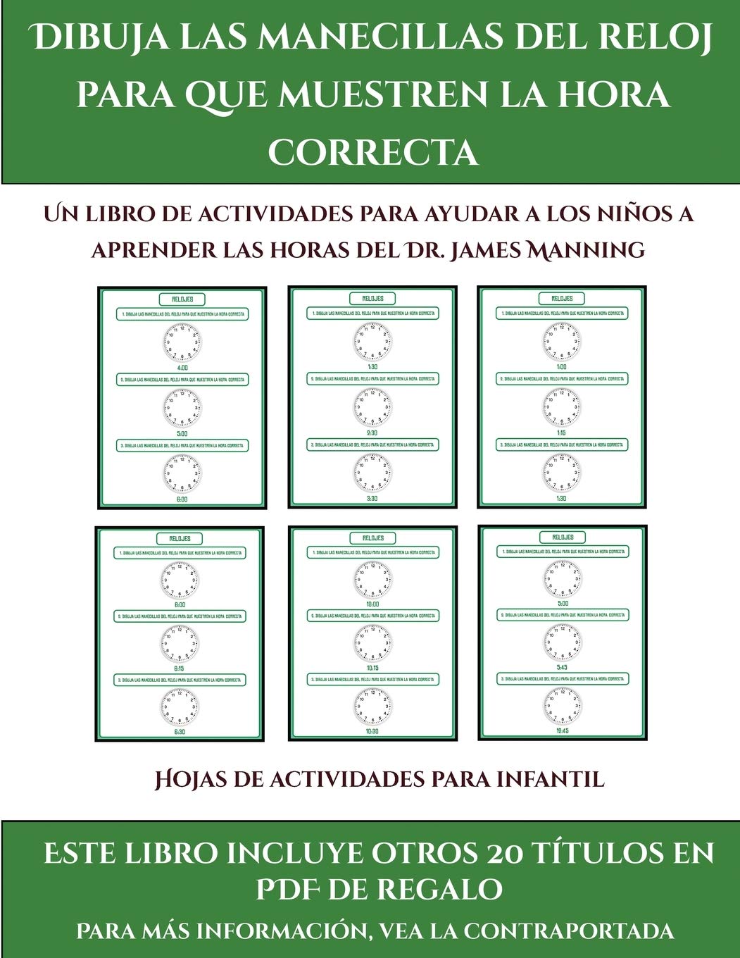 Hojas de actividades para infantil : Este libro contiene 30 fichas con actividades a todo color para niños de 5 a 6 años