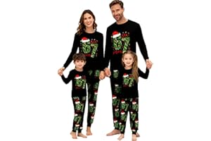 NUOKE 67 Meme Family Christmas Pyjamas Set Mens Womens 67 Meme Printed Xmas Matching Pyjama Comfortable His and Hers Pjs Family Cartoon Cute Matching Christmas Pj