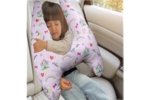 OHAANYY Coussin De Voyage Pour Enfants, Oreiller De Voyage Enfants, Coussin Pour Enfant Pour Voiture, Coussin De Voiture Enfant, Oreiller Voiture Enfant H, Repose Tete Voiture Enfant, Oreiller Voiture