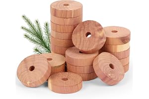 Flintronic cederträringar, 24 naturligt malskydd av cederträ