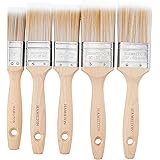 HAMILTON 23140-005 Prestige Pure Synthetic 5 Paint Brush Set, Set of 5 Pieces