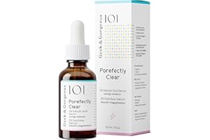 Geek & Gorgeous Porefectly Clear - Poros Clarificadores, Suero Ligero con 2% Ácido Salicílico y Sarcosina - para piel combinada y piel grasosa - botella de pipeta de 30 ml