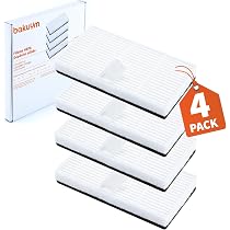 Pack De 5 Filtros Lavables Para Aspiradora Conga 7690 Immortal Max M | Filtros De Repuesto Blanco, Fácil Limpieza