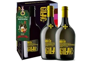 GILAC Birra di Natale Nives - Birre artigianali Confezioni Regalo Twin - 2 bottiglie da 75cl - Birra artigianale Non Filtrata e Non Pastorizzata, Degustazione Birra - Idea Regalo Di Natale