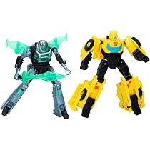 Transformers Robot Battlers Action-Figuren 2er-Pack – Optimus Prime Vs. Megatron, Verwandelbar