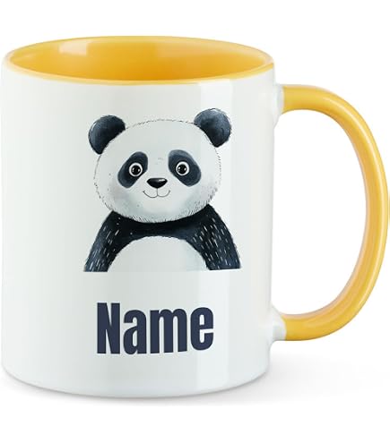 Emaille Becher Zur Einschulung – Personalisierbar Mit Name & Datum, Hasen-Mädchen Design, 300 Ml