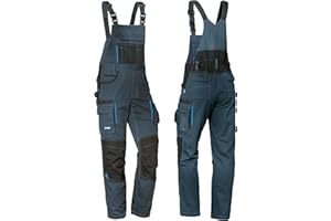 Uvex Tune-up Lange Herren-Arbeitshose - Lange Latzhose mit Knietaschen - Premium Latzhosen