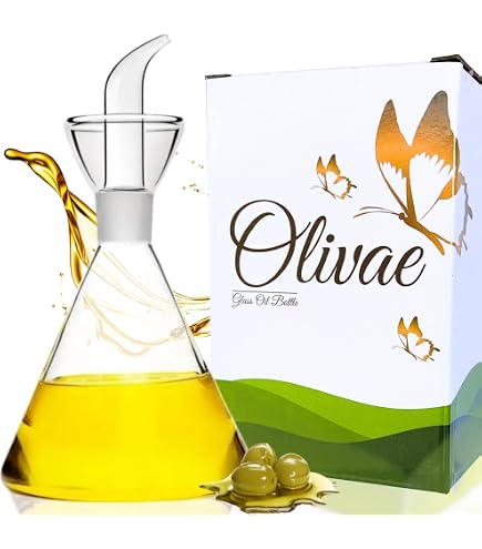 Aceitera Antigoteo De Cristal 500 Ml - Transparente, 10x10x22 Cm, Apta Lavavajillas