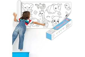 Feliciay Children's Drawing Roll, Coloring Paper Roll for Kids, Drawing Paper Roll, DIY Art Drawing Art Paper Coloring Book Paper, Drawing Art Sketch Painting(Animal)