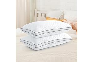 ‎SLYBEAR Slybear Kopfkissen 40x80 cm 2er Set, orthopädisches Seitenschläferkissen mit Premium Füllung, Atmungsaktives Nackenkissen, Schlaf-,Sitz-,Bett-,Sofa-Kissen für Allergiker weich und stützend waschbar