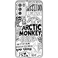 Casotec Arctic Monkeys Pattern Design Printed Silicon Soft TPU Back Case Cover for Mi Poco M3, Multi-Colored