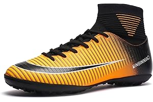 BINBINNIAO Football Shoes for Men Soccer Shoes Lace-Up Man Football Boots Teenager Trainers