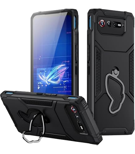 EasyShow Handyhülle Für Asus ROG Phone 6 – Ultra-dünne Dermatoglyph-Hülle Mit Vollem Schutz, Kompatibel Mit Wireless Charging