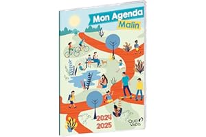 Quo Vadis - Agenda année scolaire - 2025-2026 - Mon Agenda Malin - Français - Multicolore - 21x29,7 cm - Avec des défis, jeux, astuces, etc.
