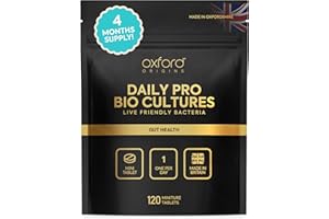 OXFORD ORIGINS Award-Winning Micro Probiotics Supplement Made in The UK | 120 Mini Tablets | One-a-Day Lactobacillus Acidophilus Tablets for Women & Men | Vegan & Gluten-Free | 4-Month Supply