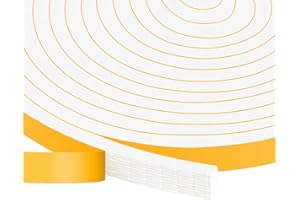 YIMIKI Guarnizione Finestra Autoadesiva, Schiuma Nastro Paraspifferi Porta, Adesivo Isolamento Nastro Sigillante per Rumore e Collisione, resistente alle intemperie, 12 mm(l) x6 mm(S), totale 8 m