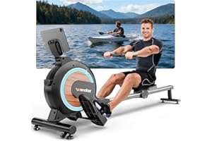 ‎WENOKER Wenoker Rudergerät mit Magnet-Fitnesstrainer, Rudergerät für Zuhause 32 Stufen Widerstand mit Exklusiver APP, Indoor-Gerät für das Home-Gym, Cardio-Trainingsgerät, 160 kg Kapazität mit LCD-Monitor