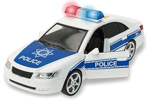 Teorema Giocattoli Play City Macchina Polizia Giocattolo, Macchinine per Bambini con Luci e Suoni Reali, Movimento a Frizione Potente e Porte Apribili, Scala 1:16, Ottimo Gioco bambini 3 Anni +