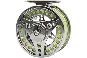 Angler Dream EX-ALC Fly Reel 3/4 5/6 7/8 9/10WT CNC Machined Aluminum Fly Fishing Reels Silver/Gunsmoke Fly Reels