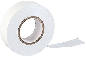 Gocableties White Electrical Tape, 19mm x 20m, Strong Self-Adhesive PVC Insulation Tape for Insulating, Repairing and Protecting Electrical Wires, 1 Roll