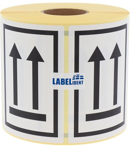 Warnetiketten „Gewicht 10–20 Kg“ – 1000 Stück Auf Rolle, 20x20 Mm, Permanent Haftend, Papier