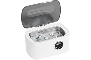 VPCOK DIRECT Ultrasonic Cleaner Machine 600ml Ultrasonic Jewellery Cleaner Machine Ultrasonic Bath Jewelry Cleaner Machine Professional Sonic Cleaner