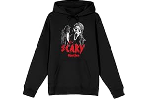 Bioworld Ghostface Scary - Sudadera de manga larga con capucha para hombre, color negro