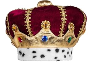 Boland 36103 - Sombrero infantil Majestad, multicolor, corona para niños, rey, duque, sombrero de felpa, carnaval, carnaval, fiesta temática, Halloween