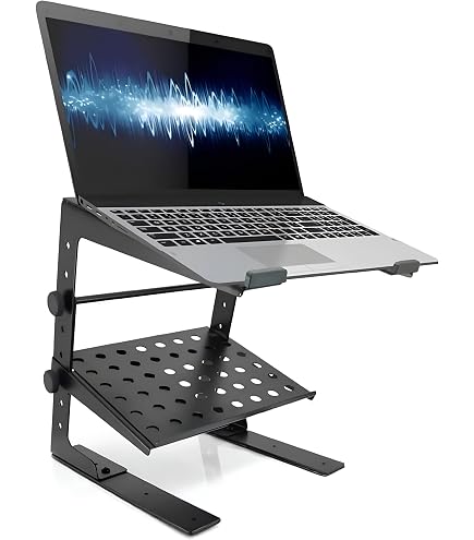 Supporto PC Portatile A Doppia Docking Station: Regolabile In Alluminio Per 2 Laptop Fino A 17,3″, Con Cuscinetti Silicone - 2