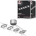 Paulmann 94133 Cable Lighting System – Mac II Set, Extendable Max 5 x 10 Watt Matt Chrome Wire Suspension Lamp Cable Lighting System Without Bulbs