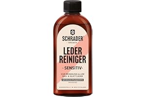 ‎SCHRADER BREMEN Schrader Leder Reiniger sensitiv - Reinigungsmittel für raues & glattes Leder - 250ml - Made in Germany