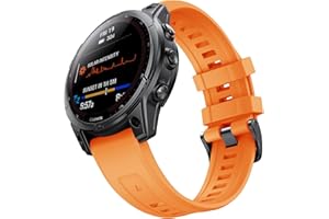 NotoCity pasek do Garmin Fenix 7X, 26 mm Easy-fit miękki silikonowy zamiennik paska dla Fenix 5X/Fenix 6X/Fenix 5X Plus/Fenix 6X Pro Smartwatch