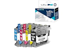 LCL Kompatybilny wkład atramentowy LC121 LC123 LC123BK LC123C LC123M LC123Y (1czarny 1cyjan 1magenta 1żółty) zamiennik do Brother MFC-J4410DW J4510DW J4610DW J4710DW J470DW