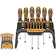 Ingco 14 Pcs Screw Driver Tool Set And Precision Screwdriver Set, Cr-V Screwdriver Set For Diy Household Repair, Cr-V Round Blade Material, Multicolor