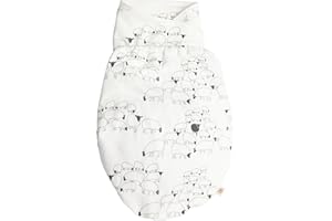 Ergobaby Couverture d’emmaillotage Bébé Coton, Gigoteuses Naissance, Sac de Couchage pour Bébé, Swaddler Sheep