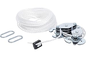 Kraftmann 59505 Pulley Block, Silver/White, 180 kg