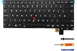 LIAN MO Replacement Keyboard with Backlit for Lenovo Thinkpad T470s (UK English, Backlit)