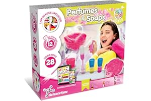 Science4you Perfumy i mydła - Zestaw edukacyjny naukowy i zestaw z zestawem do robienia mydła i perfum dla dzieci - Gra edukacyjna dla 7 8 9+ lat z manualną aktywnością dla dzieci