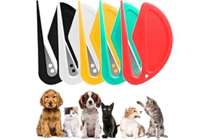 Trukafie 5 Pezzi Taglia Nodi Gatto Pelo Lungo,Pettine Nodo Aperto per Animali Domestici,Taglianodi Cani e Gatti Pelo Lungo per Rimuovere i Nodi dai Capell