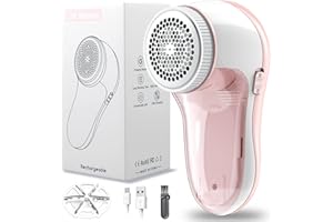 GBARAN Rimozione di pelucchi elettrico ricaricabile con 1 lama di ricambio, rasoio portatile in tessuto per vestiti, mobili, biancheria da letto, moquette