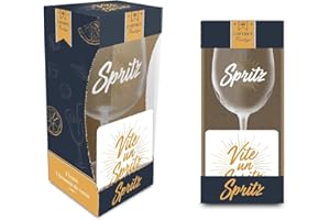 udc STC - Verre à Cocktail Spritz et Son sous-Verre