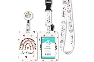 COCHIE Lanyard with Card Holder, Adjustable Retractable Lanyards ID Badge Holder, for ID Card, Office, School