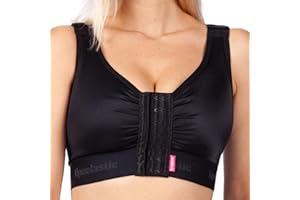 LIPOELASTIC – PI Extra Postoperativer Kompressions-BH mit Vorderverschluss – Verstellbarer Stütz-BH nach Brust OP für die Erholungsphase