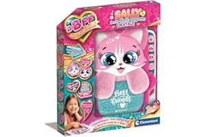 Clementoni - BFF Sally Il Mio Diario Segreto Digitale LCD, Gioco Interattivo, Animazioni e 20 Attività di Gioco, Diario Elettronico Bambine 5-7 Anni con Occhi Animati, Penna Inclusa, 16491
