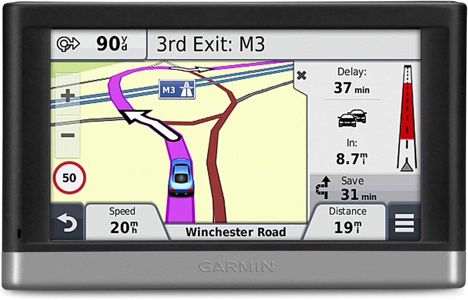 Garmin nuvi 2508LT-D UK 5 inch Sat Nav with UK and Ireland Maps