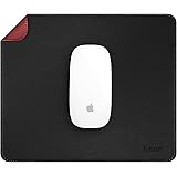 Tukzer Vegan PU Leather Mouse Pad for Laptop Notebook Gaming Computer | Smooth Reversible Dual Color Splash Proof Anti Fray S